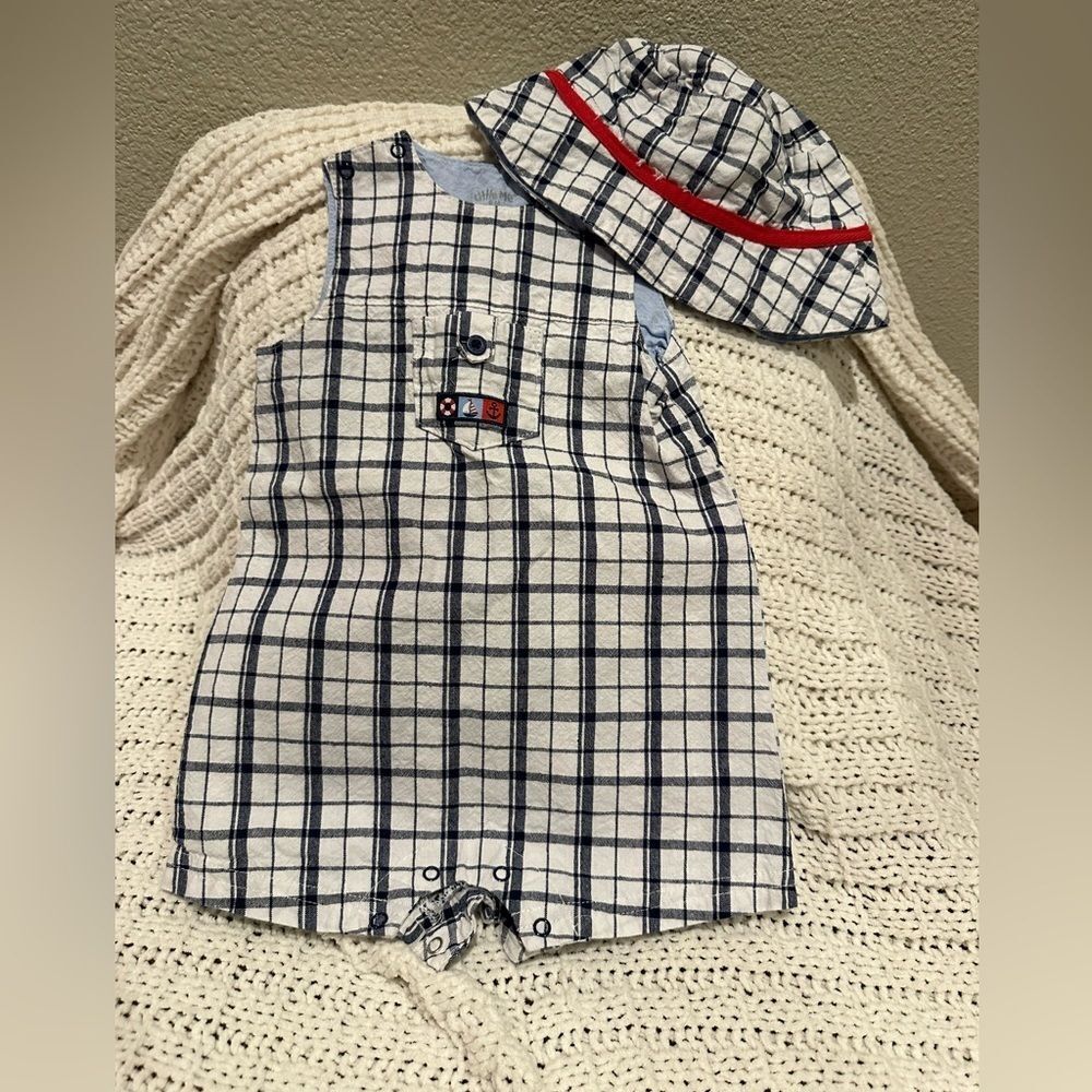 Little Me 2 Piece Outfit w/ Hat Size 9 Months